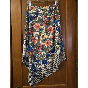 Crazy In Essentiel Antwerp Floral Handkerchief Skirt Size 6 EU38 Texmex Boho EUC
